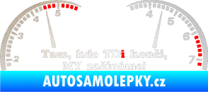 Samolepka Kde TDi končí odrazková reflexní bílá