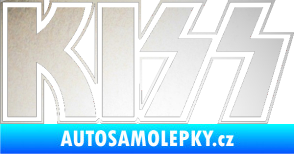 Samolepka KISS odrazková reflexní bílá