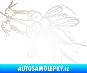 Samolepka Komár 002 levá odrazková reflexní bílá