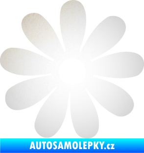 Samolepka Kopretina 001 odrazková reflexní bílá