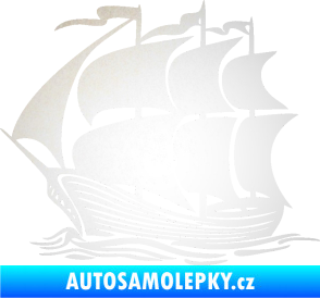 Samolepka Koráb 002 levá odrazková reflexní bílá
