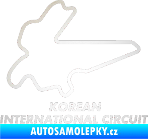 Samolepka Okruh Korean International Circuit odrazková reflexní bílá