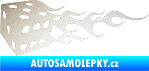 Samolepka Kostky 002 levá odrazková reflexní bílá