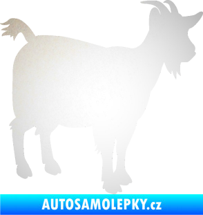 Samolepka Koza 001 pravá odrazková reflexní bílá