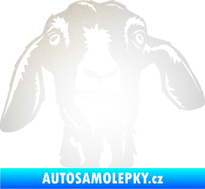 Samolepka Koza 003 pravá odrazková reflexní bílá