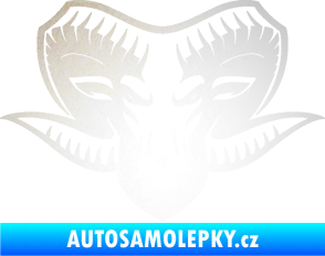 Samolepka Kozel 006 hlava odrazková reflexní bílá