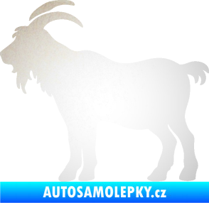 Samolepka Kozel 008 levá silueta odrazková reflexní bílá