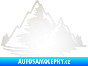 Samolepka Krajina hory 003 pravá odrazková reflexní bílá