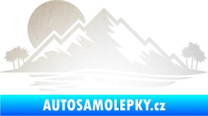 Samolepka Krajina hory 004 levá odrazková reflexní bílá