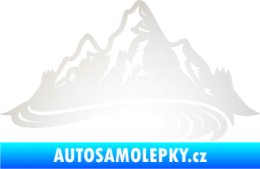 Samolepka Krajina hory 008 pravá odrazková reflexní bílá