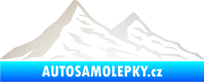 Samolepka Krajina hory 009 pravá odrazková reflexní bílá