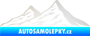 Samolepka Krajina hory 009 levá odrazková reflexní bílá