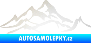 Samolepka Krajina hory 017 pravá odrazková reflexní bílá