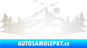 Samolepka Krajina hory 027 pravá odrazková reflexní bílá