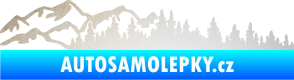 Samolepka Krajina hory 030 levá odrazková reflexní bílá