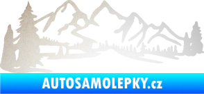 Samolepka Krajina hory 038 levá odrazková reflexní bílá