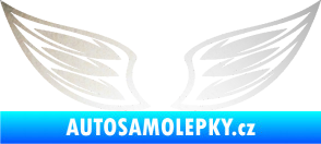 Samolepka Křídla 001  odrazková reflexní bílá