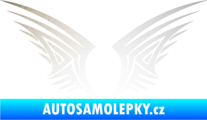 Samolepka Křídla 005 odrazková reflexní bílá