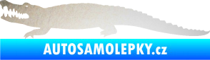 Samolepka Krokodýl 002 levá odrazková reflexní bílá