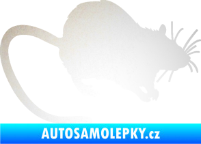 Samolepka Krysa 002 pravá odrazková reflexní bílá