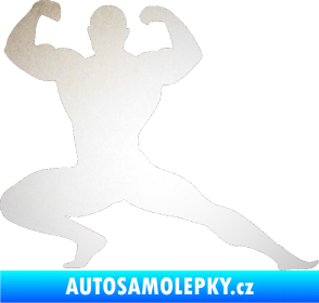 Samolepka Kulturista 015 pravá odrazková reflexní bílá