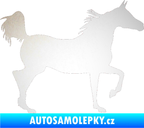 Samolepka Kůň 009 pravá odrazková reflexní bílá