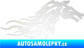 Samolepka Kůň 078 pravá odrazková reflexní bílá