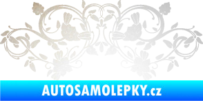 Samolepka Květina dekor 026 odrazková reflexní bílá