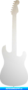 Samolepka Kytara elektrická odrazková reflexní bílá