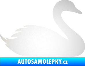 Samolepka Labuť 001 pravá odrazková reflexní bílá