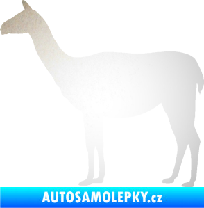 Samolepka Lama 001 levá odrazková reflexní bílá