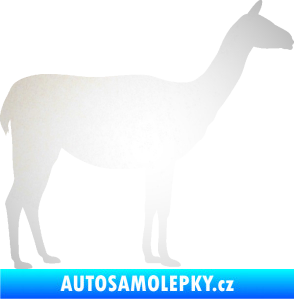 Samolepka Lama 001 pravá odrazková reflexní bílá