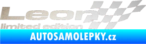 Samolepka Leon limited edition pravá odrazková reflexní bílá