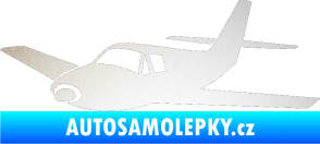 Samolepka Letadlo 001 levá odrazková reflexní bílá
