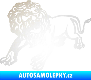 Samolepka Lev 006 levá odrazková reflexní bílá