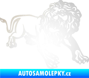 Samolepka Lev 006 pravá odrazková reflexní bílá