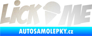 Samolepka Lick me nápis odrazková reflexní bílá