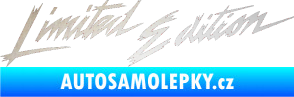 Samolepka Limited edition new 001 v řádce odrazková reflexní bílá
