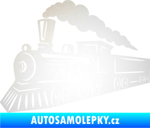 Samolepka Lokomotiva 003 levá odrazková reflexní bílá