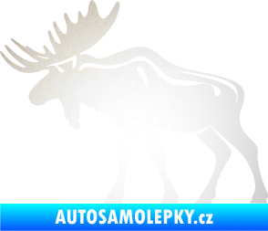 Samolepka Los 006 levá odrazková reflexní bílá