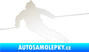 Samolepka Lyžař 015 levá odrazková reflexní bílá