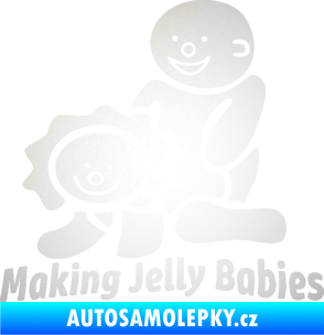 Samolepka Making jelly babies odrazková reflexní bílá