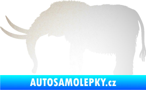 Samolepka Mamut 001 levá odrazková reflexní bílá