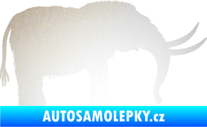 Samolepka Mamut 001 pravá odrazková reflexní bílá