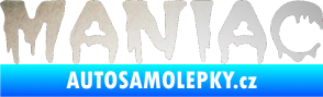 Samolepka Maniac 001 odrazková reflexní bílá