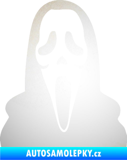 Samolepka Maska 001 scream odrazková reflexní bílá