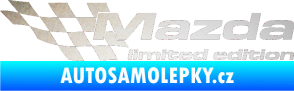 Samolepka Mazda limited edition levá odrazková reflexní bílá