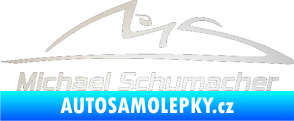 Samolepka Michael Schumacher 002 odrazková reflexní bílá