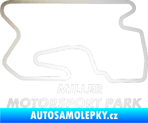 Samolepka Okruh Miller Motorsport Park outer odrazková reflexní bílá