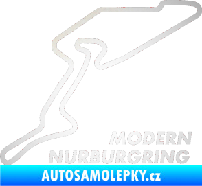 Samolepka Okruh Modern Nurburgring odrazková reflexní bílá